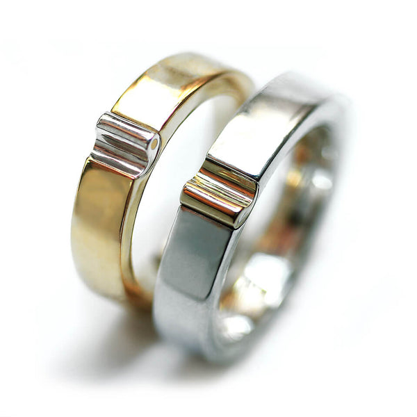 Yin Yang Matching Wedding Ring Set