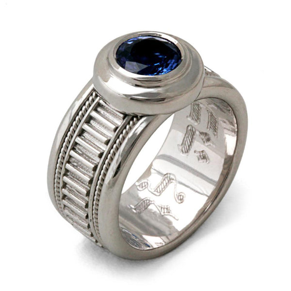 Algerian Berber jewelry with Tanzanite Misti promise ring