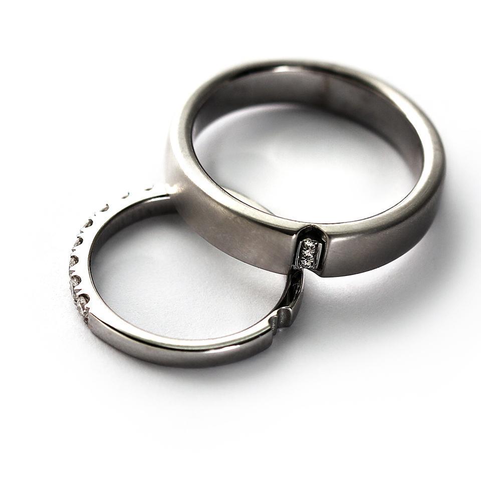 Matching love heart promise rings for couples best couple rings