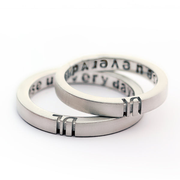 Personalized Initials Couple Rings