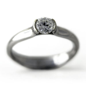 more color center Diamond engagement ring