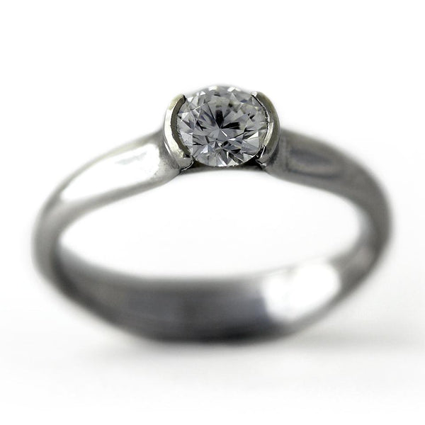 more color center Diamond engagement ring