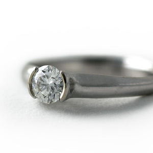 more color center Diamond engagement ring
