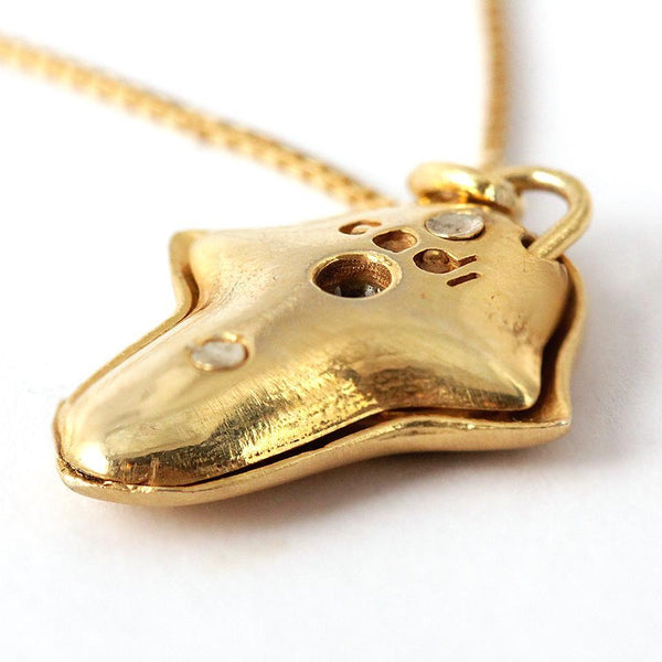 Hamsa hand blue protective eye necklace with blue enamel for women gift