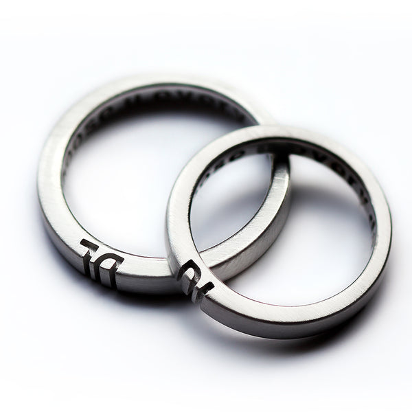 Personalized Initials Couple Rings
