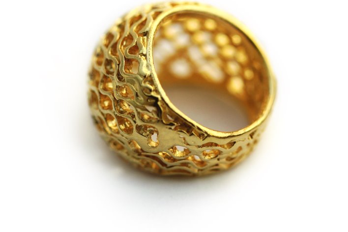 BIG BEE HIVE RING - yellow