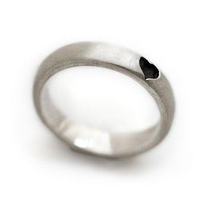 heart shape on promise ring 