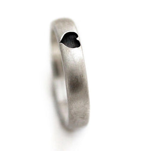 heart shape on promise ring 