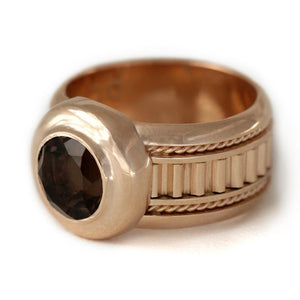 rose gold Solitaire misti ring for women