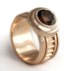 rose gold Solitaire misti ring for women