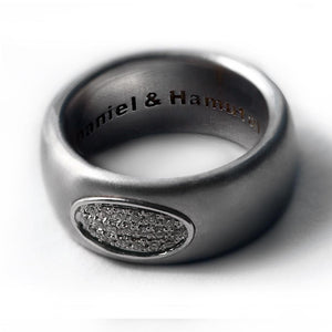 black gold diamond promise engagement wedding ring