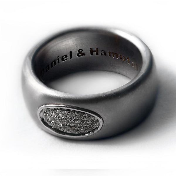 black gold diamond promise engagement wedding ring