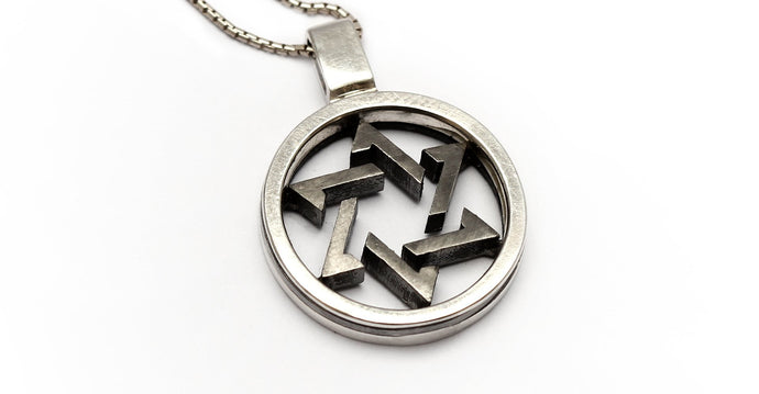 an original, personalized star of David necklace created for both him and her, a silver or white Gold necklace
