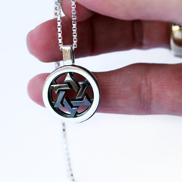 necklace with the newest model of the beautiful Star of David shape