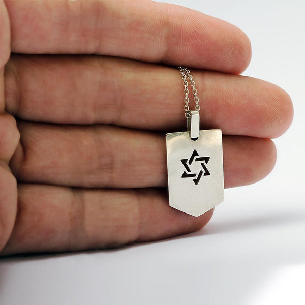 original, personalized star of David necklace created for both him and her