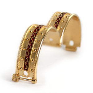 Filigree decorated Egyptian Faro red bracelet