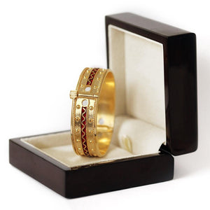 Filigree decorated Egyptian Faro red bracelet