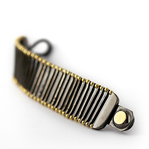 double sided black steampunk flexi feel bracelet