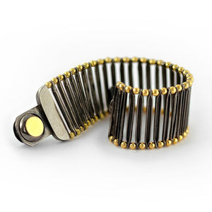 double sided black steampunk flexi feel bracelet