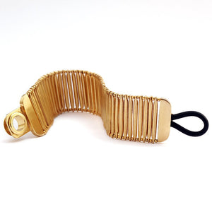 ethnic Egyptian spirit gold flexi feel bracelet