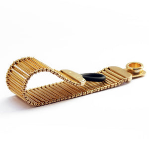 ethnic Egyptian spirit gold flexi feel bracelet