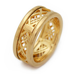 gold Mash man's ring