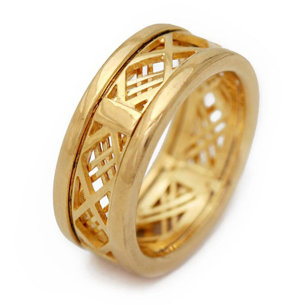 gold Mash man's ring