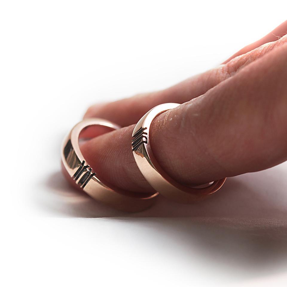 Red promise clearance rings for him