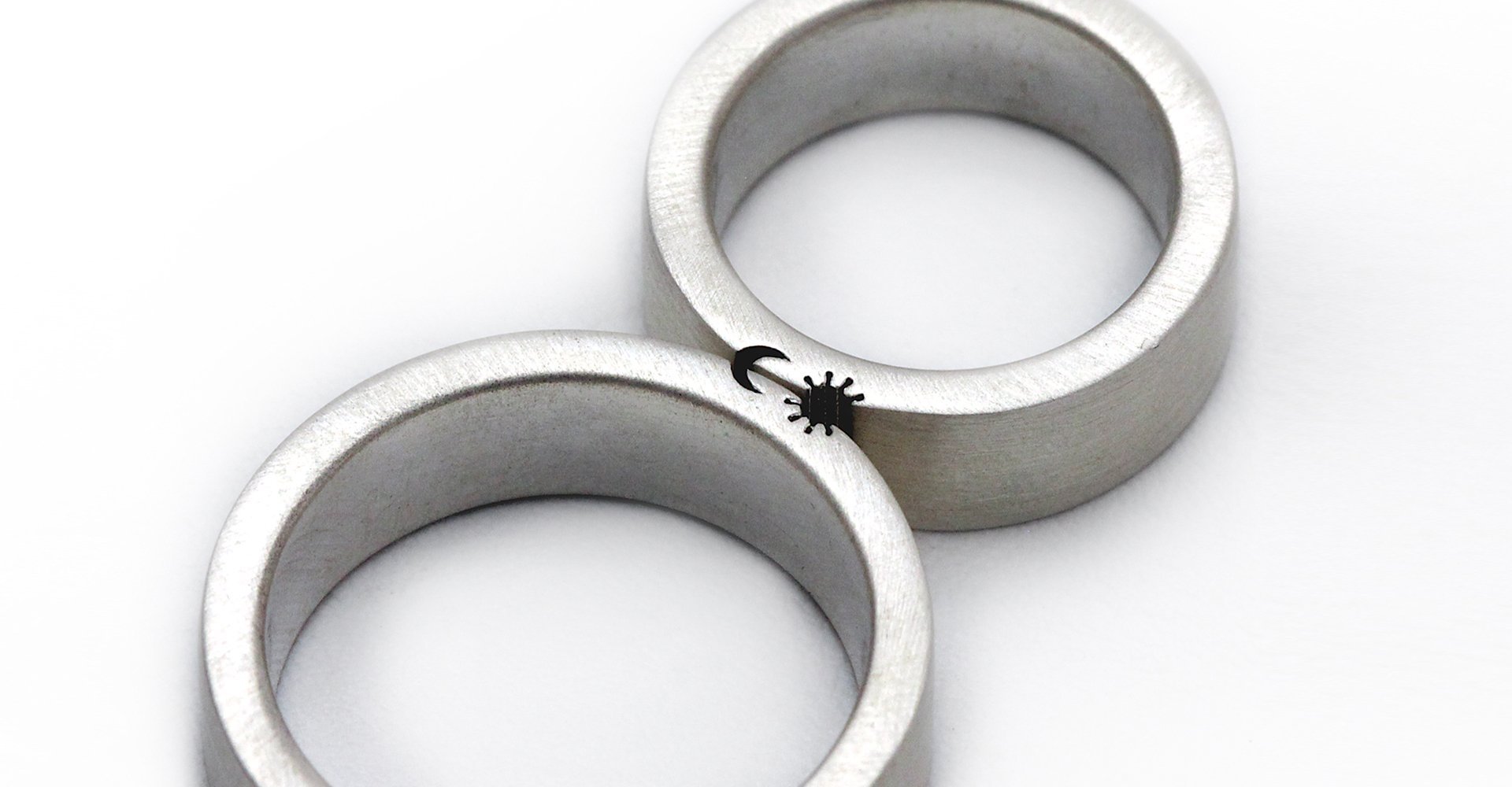 Matching sun and best sale moon rings