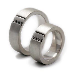 Matching sun and moon rings