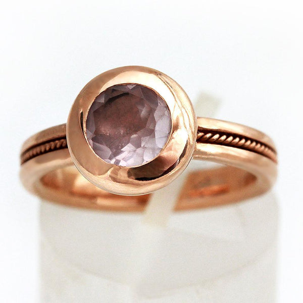 rose gold with Amethyst and pink Sapphire
