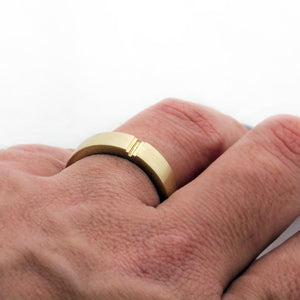 Gold promise rings for couples matching set