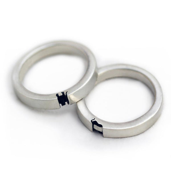 travel jewelry with new concept for Animal lovers, matching rings with elephant shape when connected