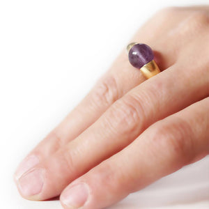 best purple Amethyst gemstone ring for a colourful engagement ring