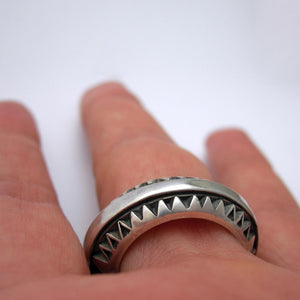 cocktail personalize Hip hop ring in sterling silver or gold