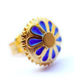 Yoga jewelry with blue color for bridal earrings